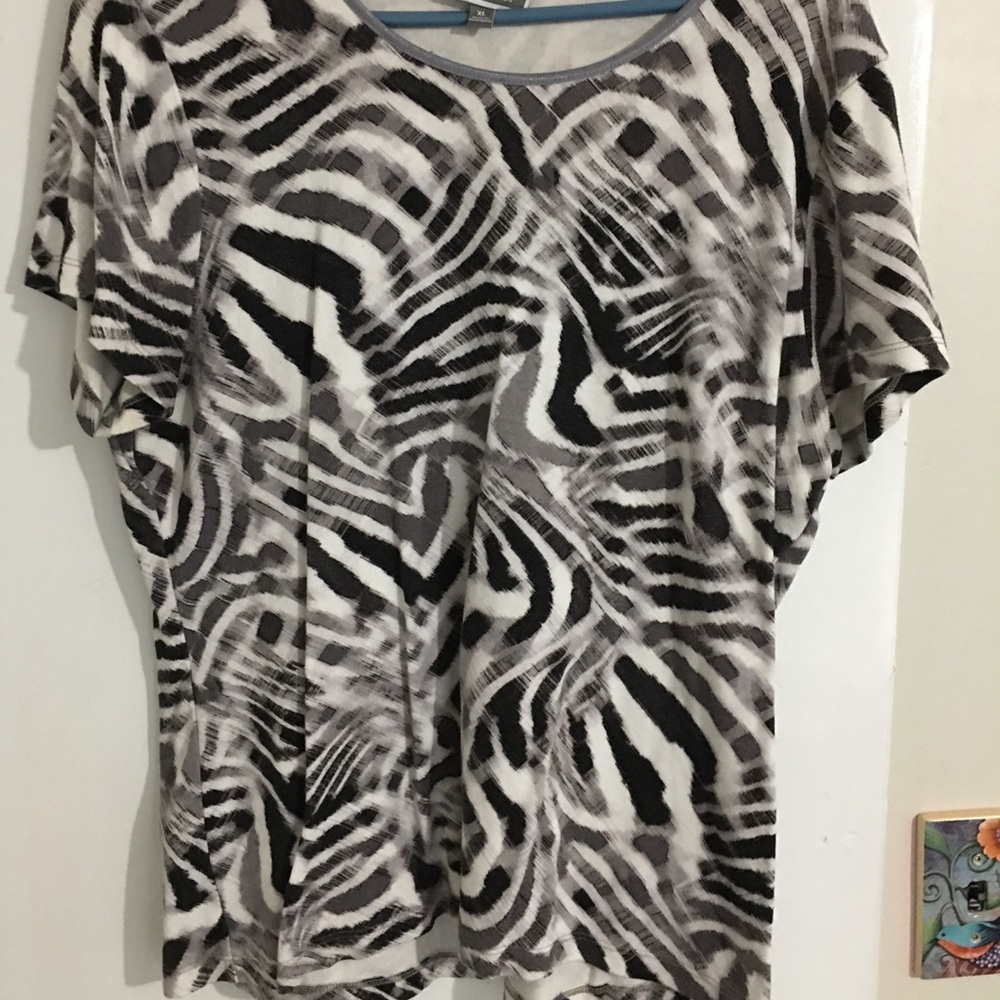 Zebra print top